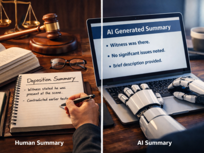 The Value of Deposition Summary Services in Litigation: Why Human Expertise Still Matters in the Age of AI